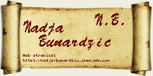 Nadja Bunardžić vizit kartica